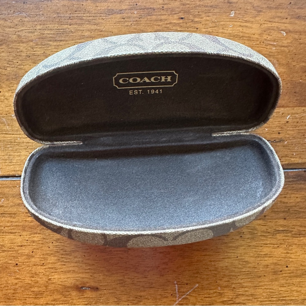 Coach Signature Canvas Eyeglass / Sunglass Hard Case - Picture 3 of 7